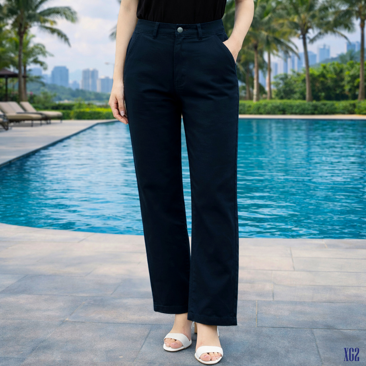 Quần Jeans nữ dáng suông rộng ( XG2 )