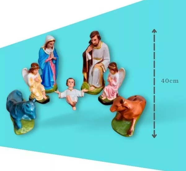Bộ tượng Noel 40cm (7 tượng)