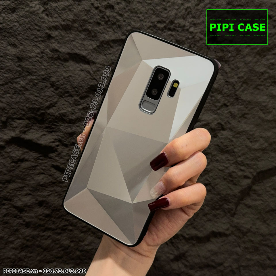 Ốp Lưng Samsung S9 Plus 5G - Kim Cương 6D - Bạc_thumbnail_4