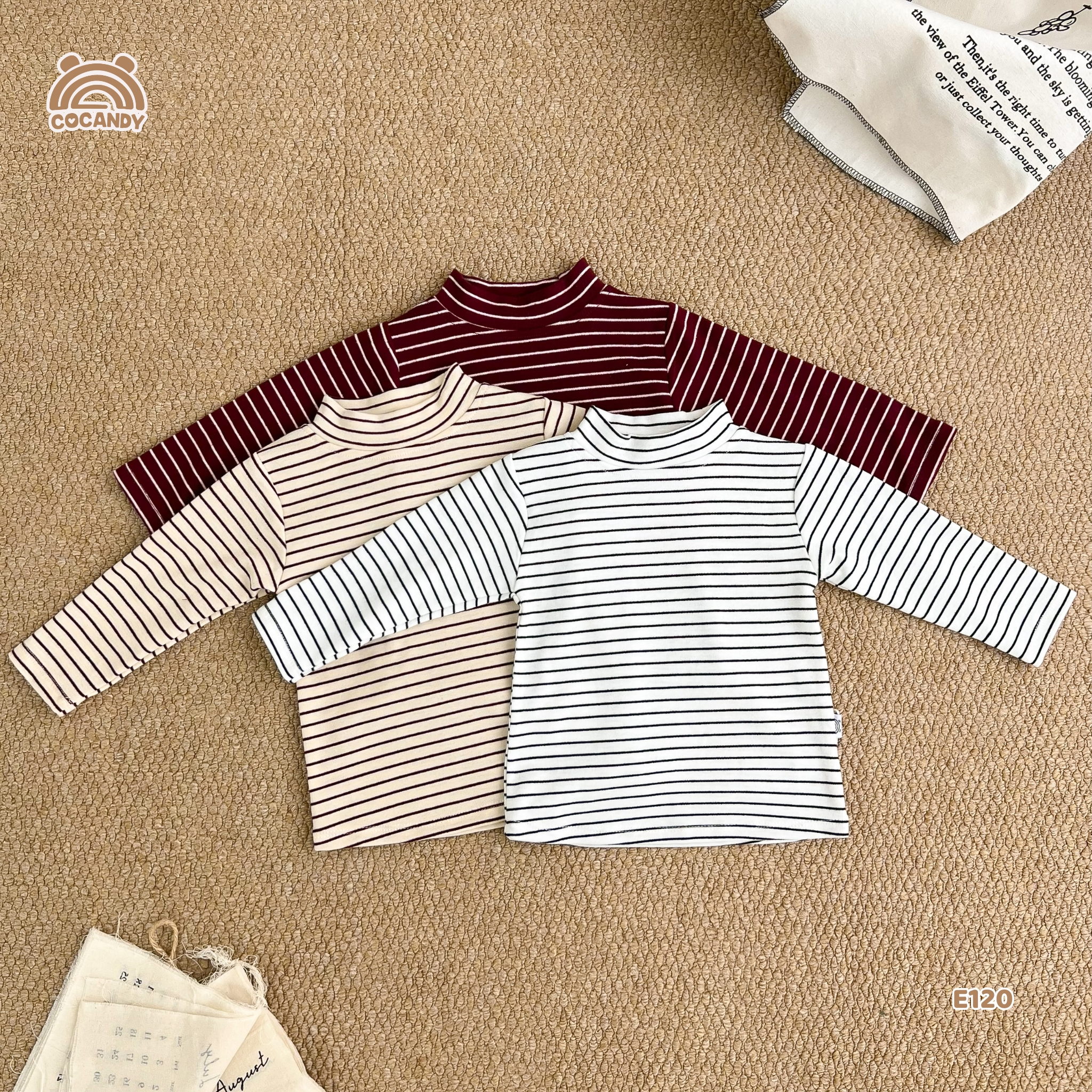 Áo giữ nhiệt kẻ ĐỎ BE cổ 2p_thumbnail_6
