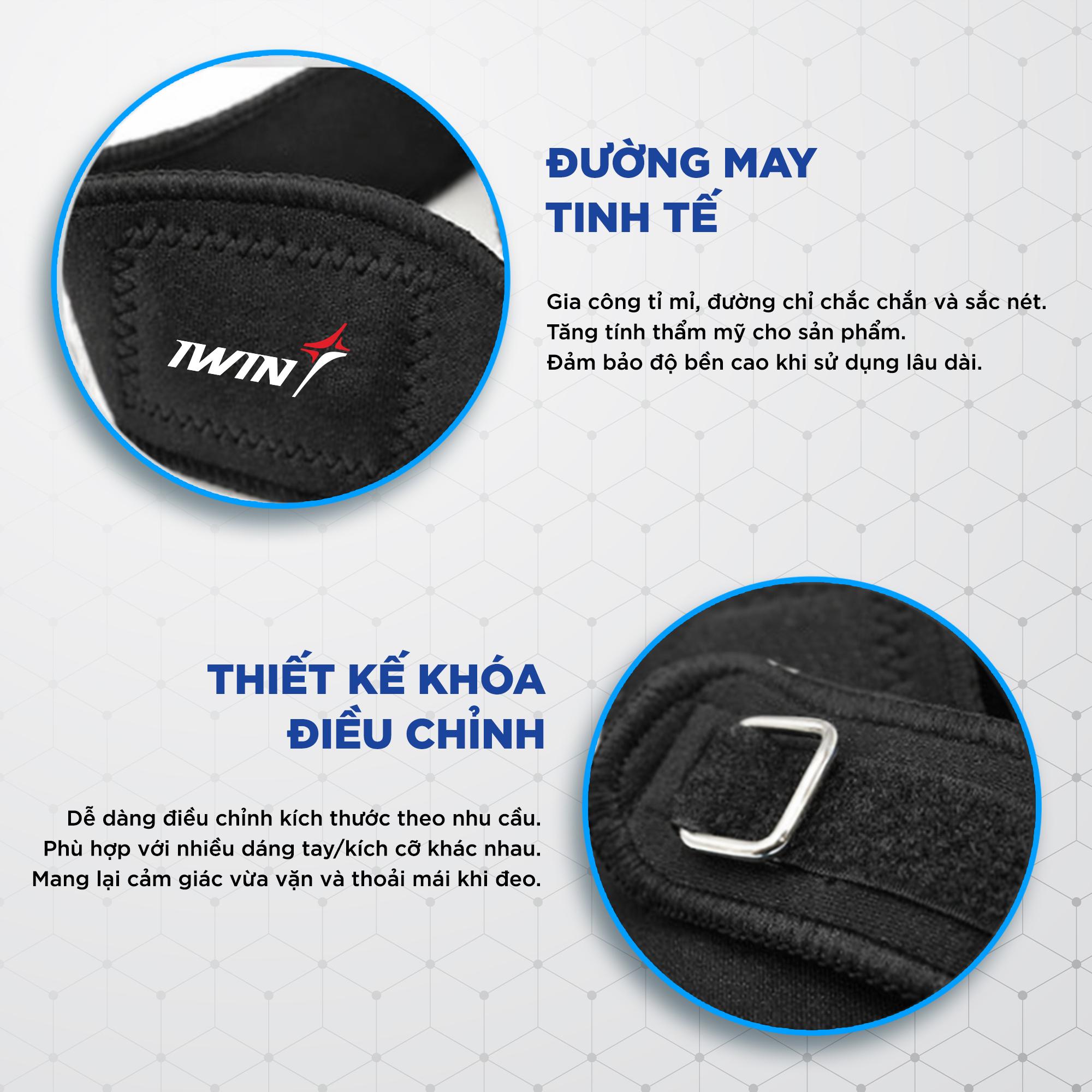 Bó Gối 1 Đai iWin Keepa (1 Chiếc) Hỗ Trợ Tập Luyện Thể Thao Đương Đại_thumbnail_4