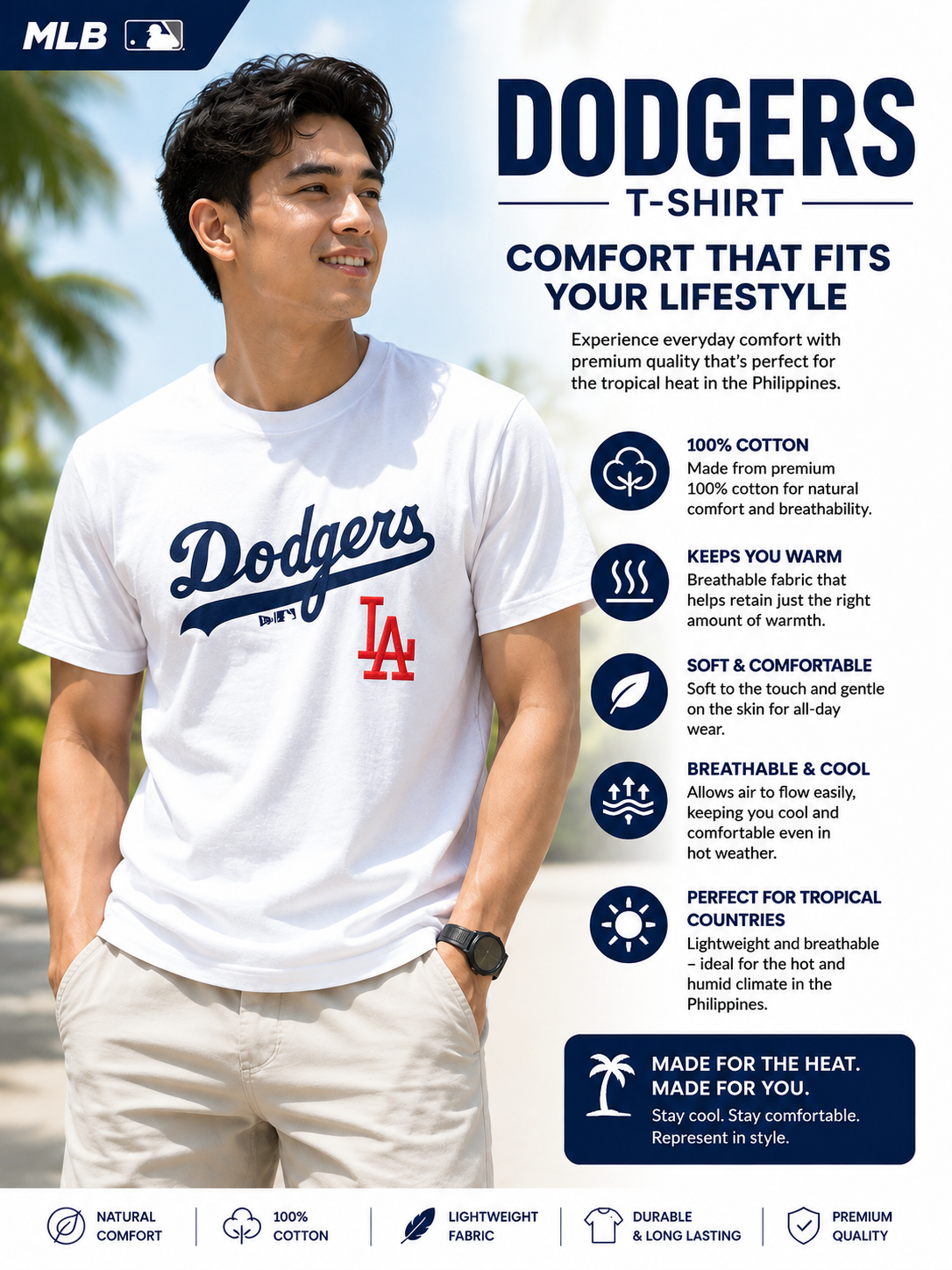 MLB Dodgers Design  T Shirt