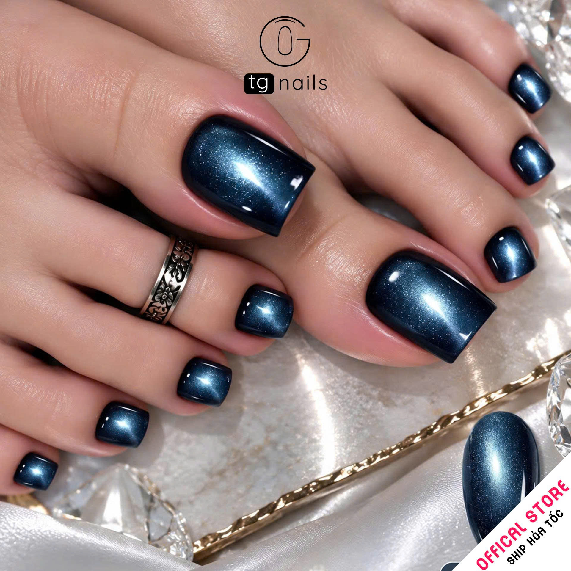 Sơn móng TG Nails gel. Khối lượng tịnh: 10g/ lọ. Nhãn hàng TG nail gel - Mắt mèo đậm_thumbnail_1