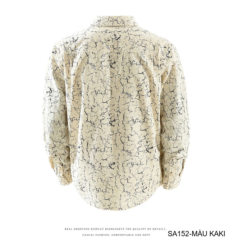 SA152 - Áo sơ mi nam dài tay họa tiết thời trang, dáng rộng thoải mái, phong cách streetwear_thumbnail_12