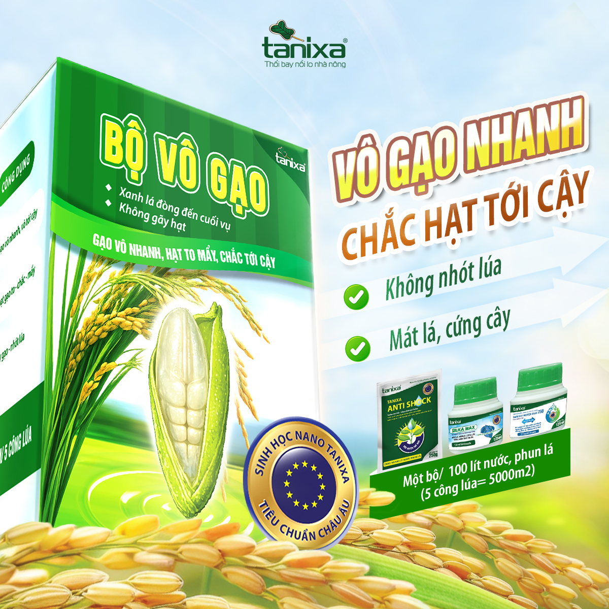Bộ vô gạo Tanixa (KM)