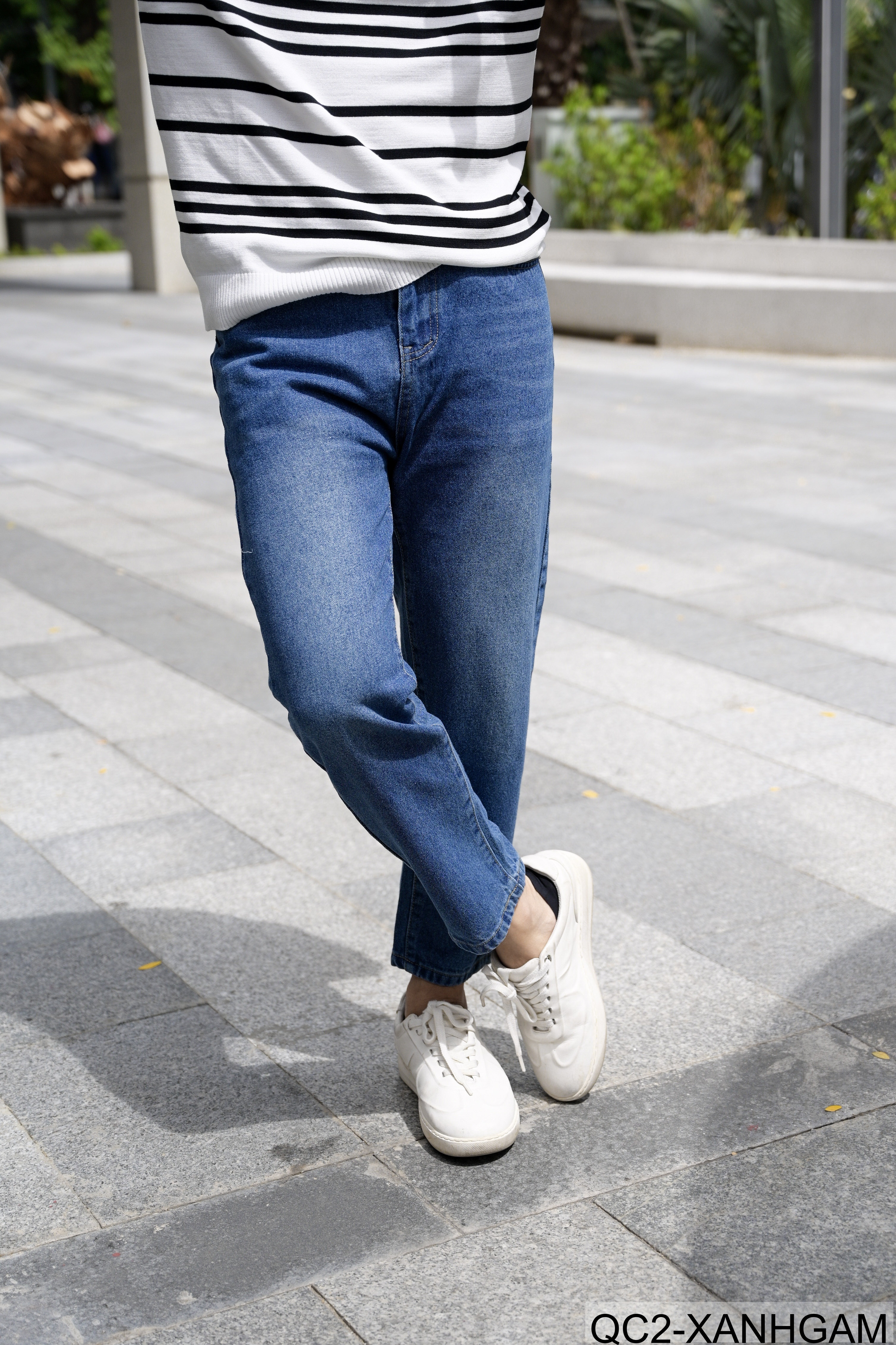 QC2 - Quần Jeans Nam Ống Đứng Chín Tấc Phong Cách Hàn Quốc_thumbnail_2