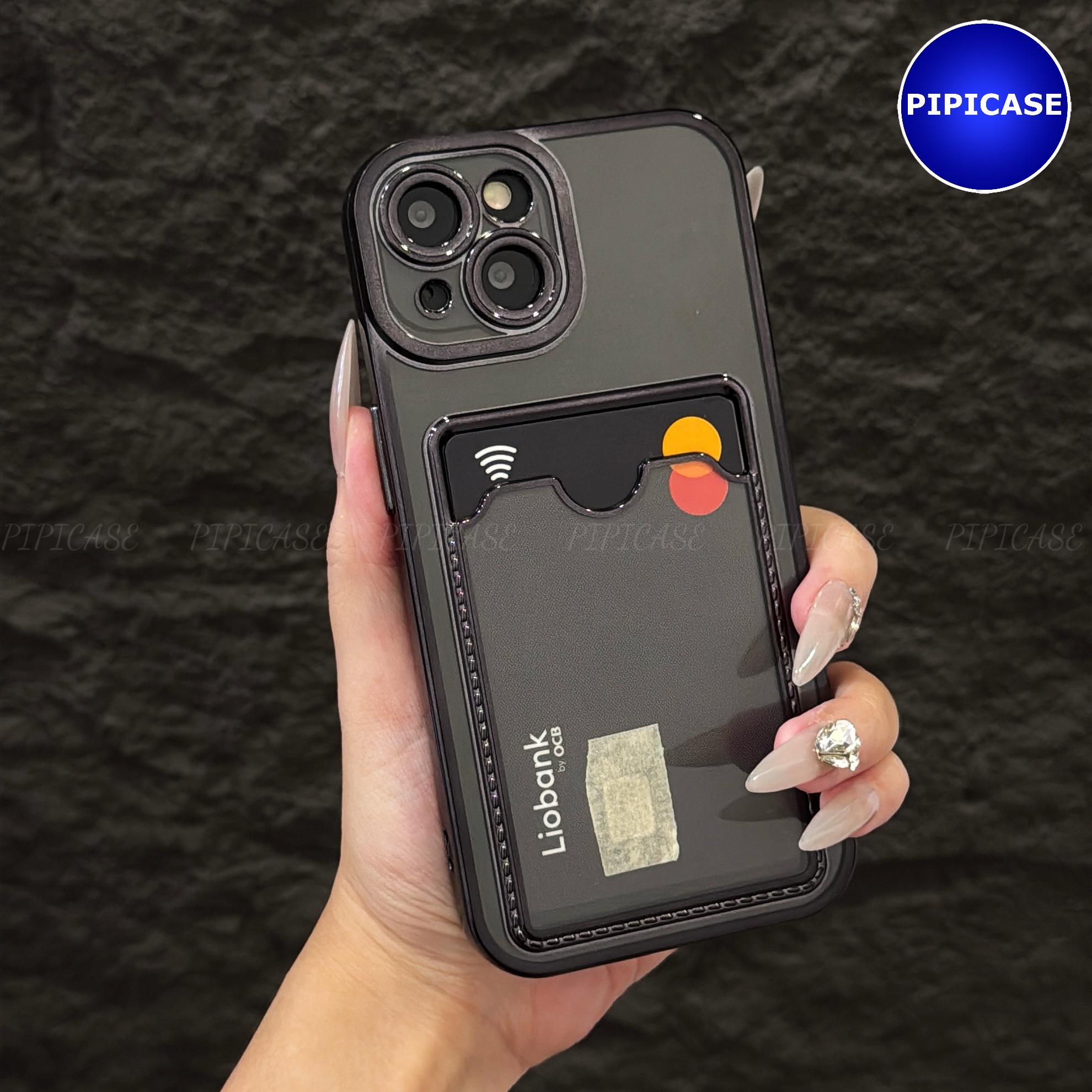 Ốp Lưng iPhone 14 - Ốp Thẻ - Đen_thumbnail_7
