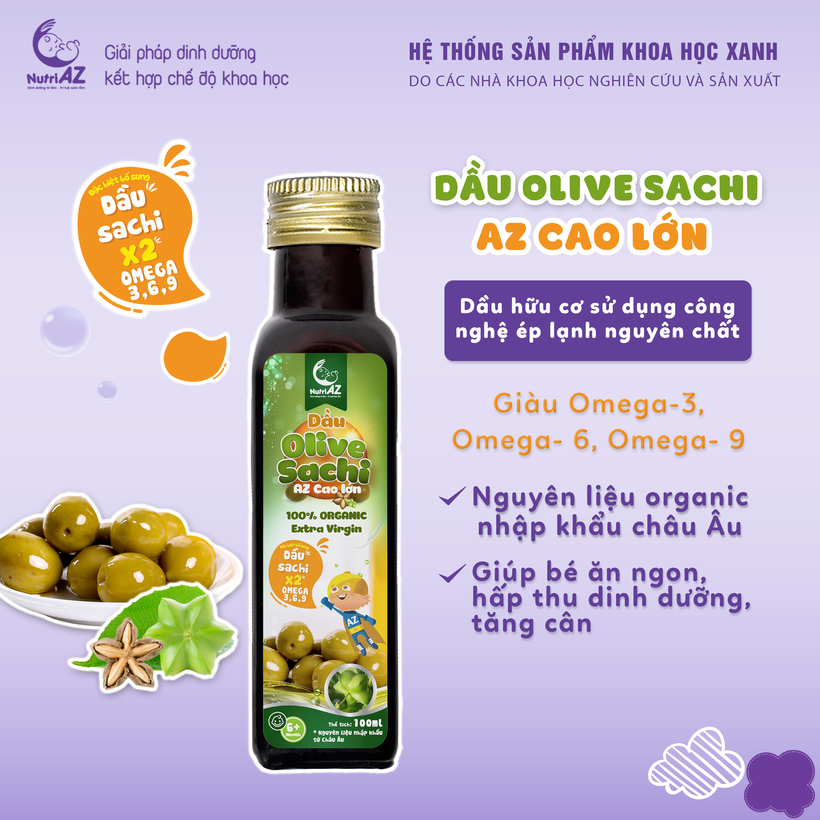 Dầu Chiên Xào Cho Bé NutriAZ 5 Hạt Quý 
