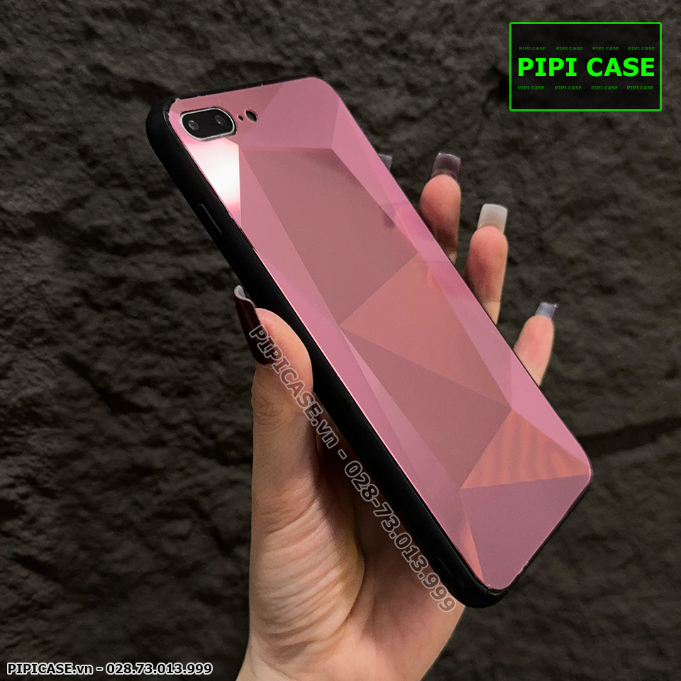 Ốp Lưng iPhone 7 Plus / 8 Plus - Kim Cương 6D - Hồng_thumbnail_3