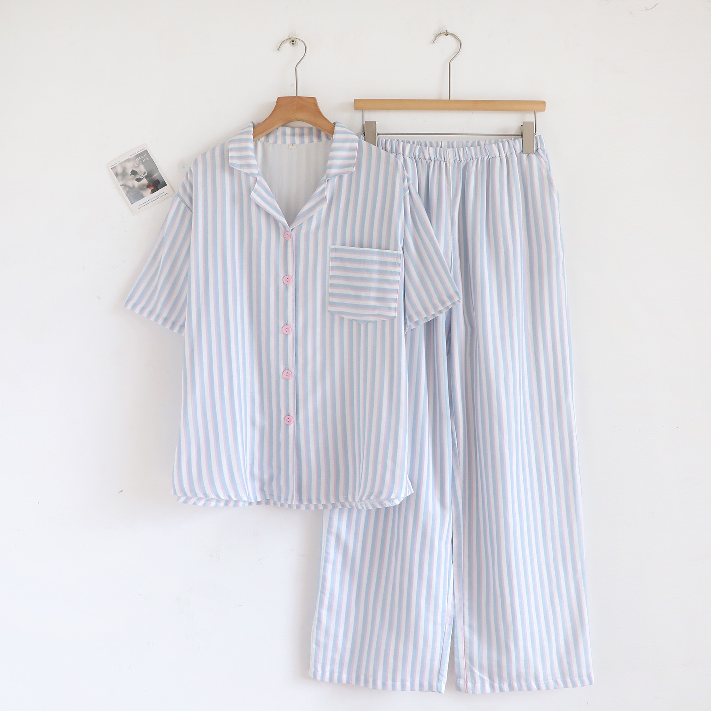 Set pizama kẻ sọc xô cotton_thumbnail_4