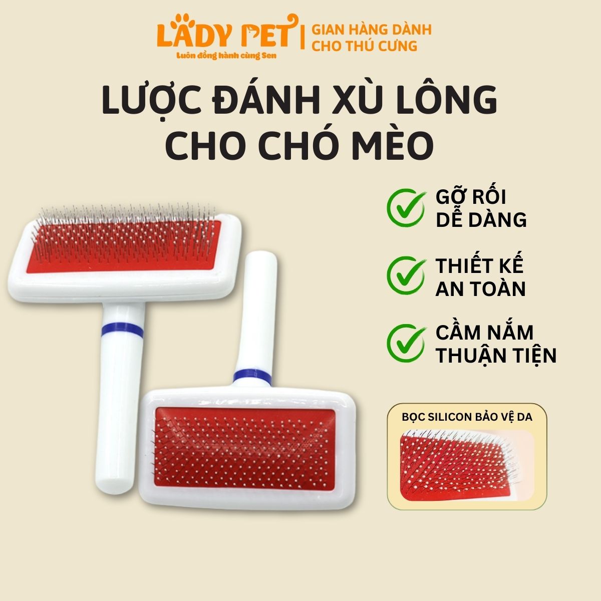 Lược đánh xù lông thú cưng