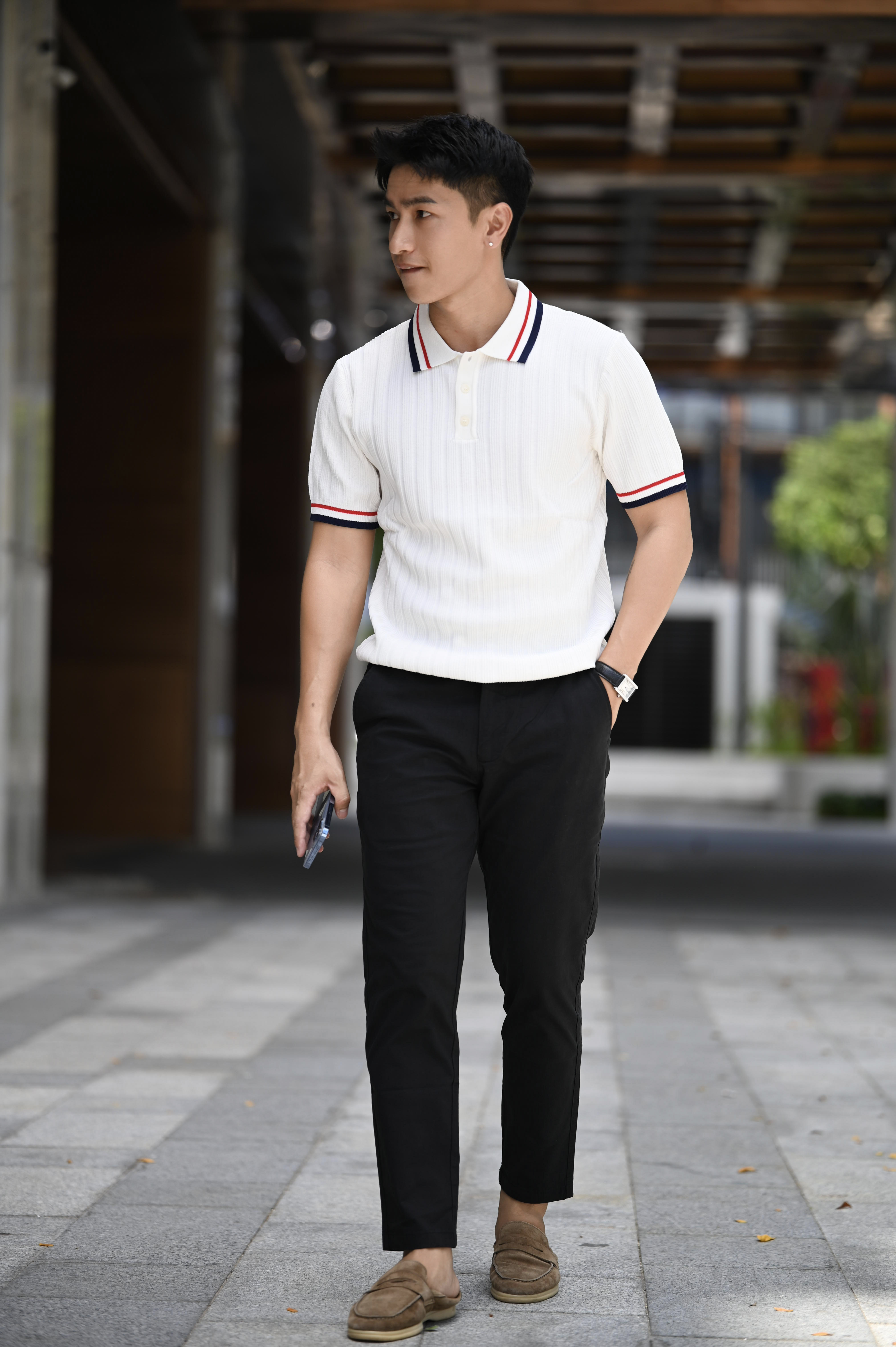 PB10 - Áo Polo Nam Tay Ngắn Phong Cách Old Money, Dáng Ôm, Cổ Bẻ, Mùa Hè 2025_thumbnail_2