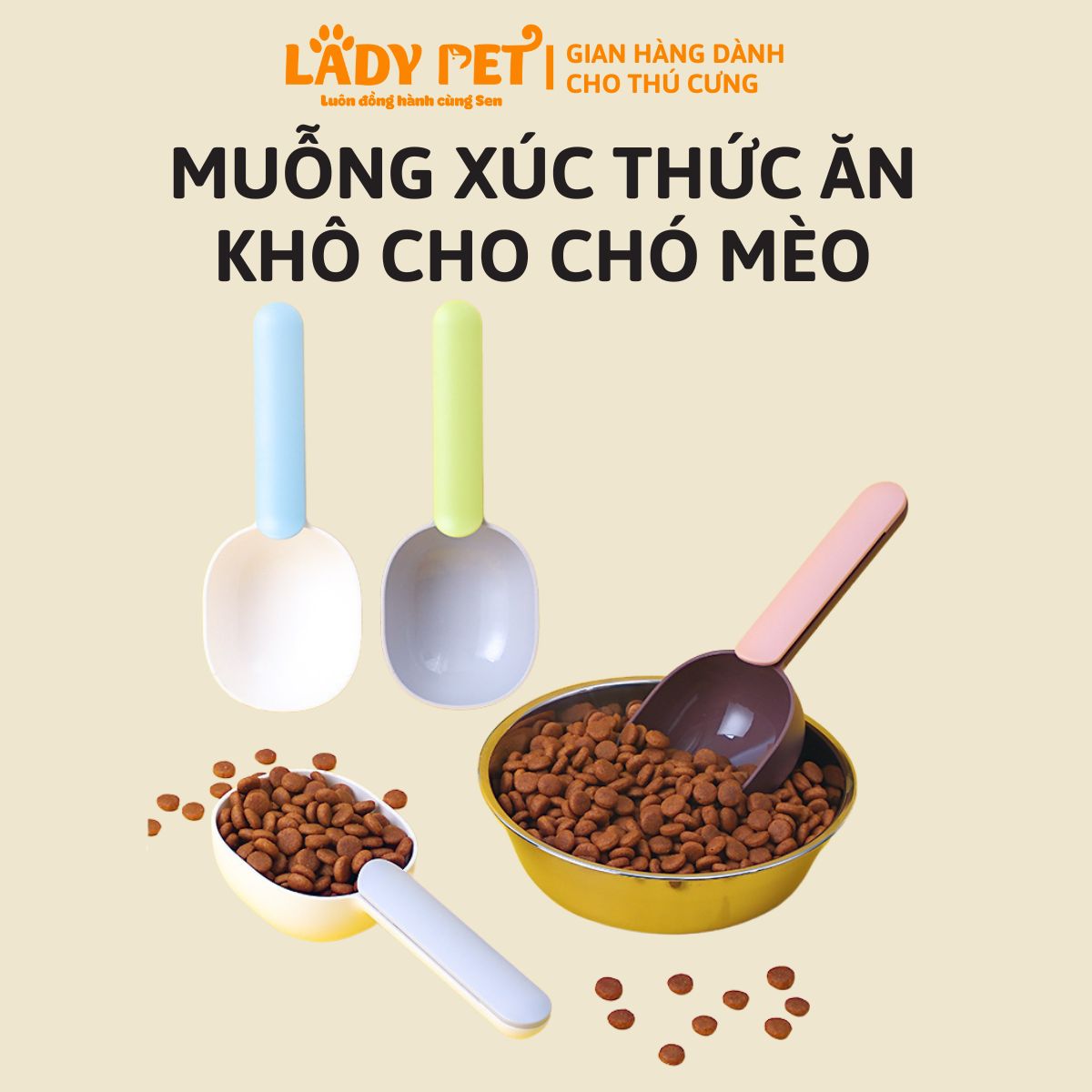 Muỗng Xúc Hạt Cho Cún Mèo