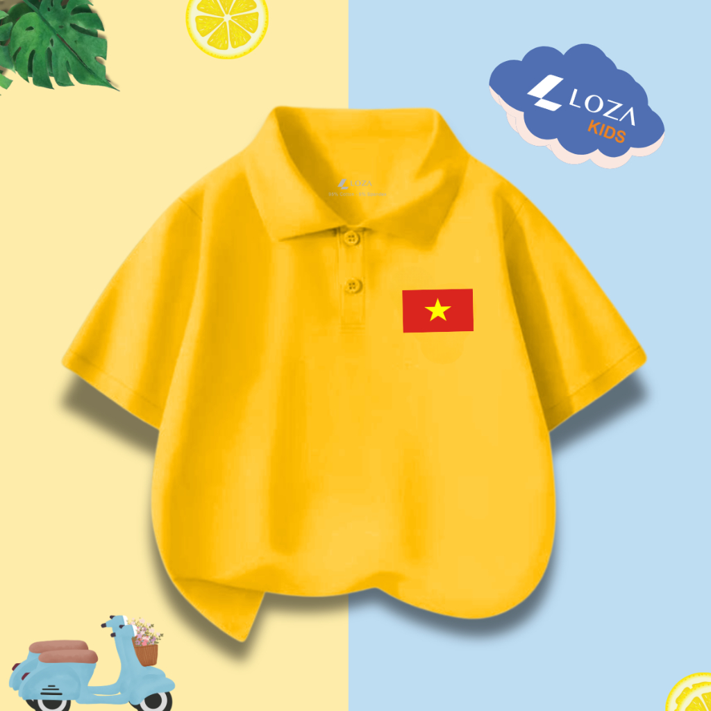 [XẢ KHO LẺ SIZE 110-160] Áo POLO cho bé in hình nhiều mẫu - Áo trẻ em từ 15-42kg - Loza Kids XPL001_thumbnail_19
