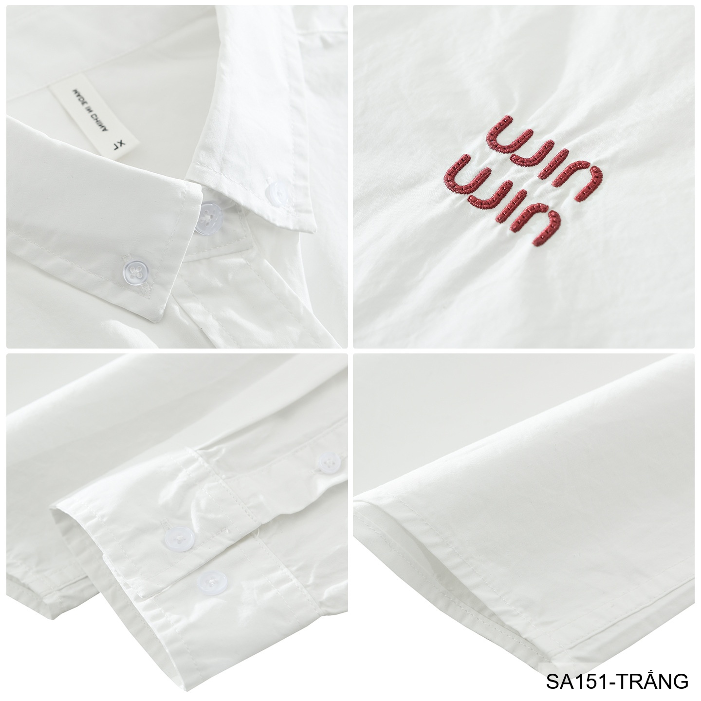 SA151 - Áo sơ mi nam dài tay thêu chữ WIN phong cách Nhật, dáng rộng thoải mái_thumbnail_3