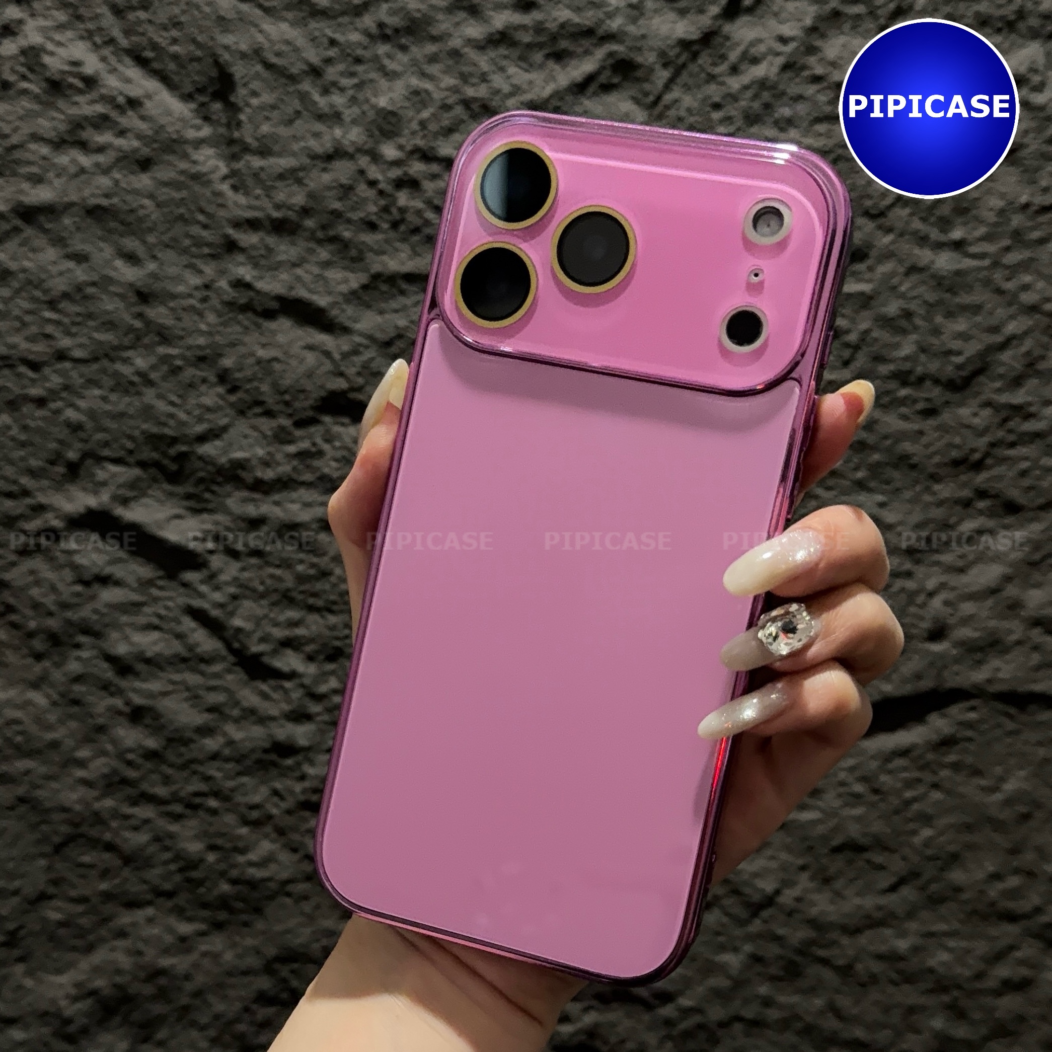 Ốp Lưng iPhone 17 Pro Max - Gash - Hồng Đậm
