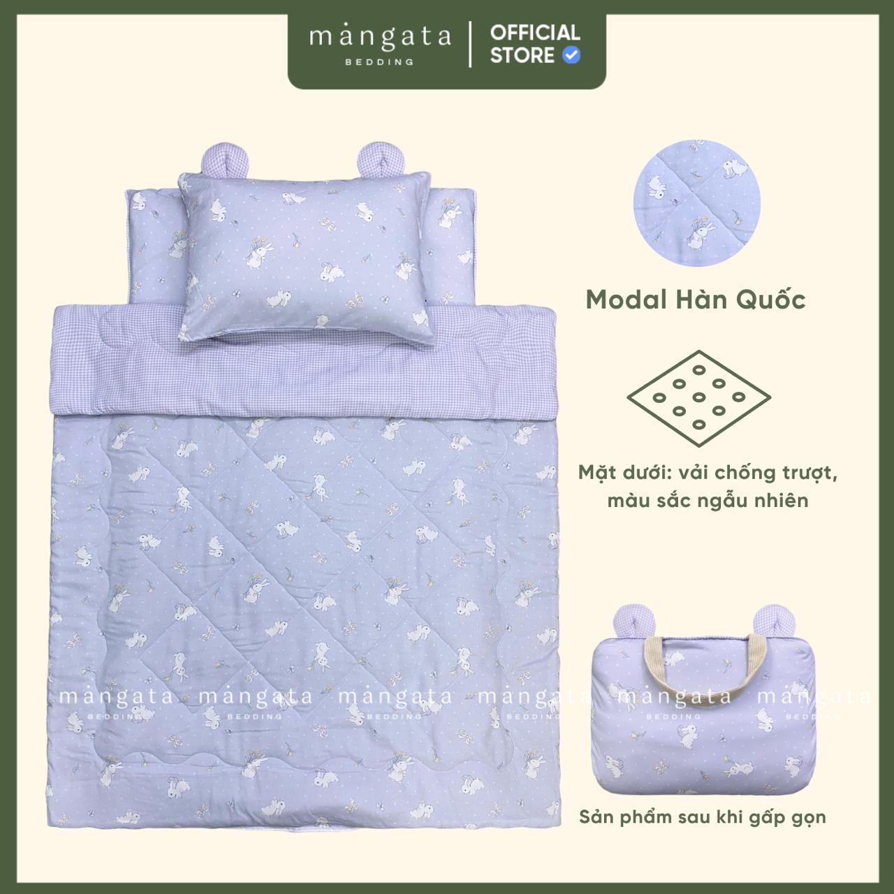 Mẫu Thỏ tím - Bộ chăn gối gấp gọn đi học_thumbnail_1