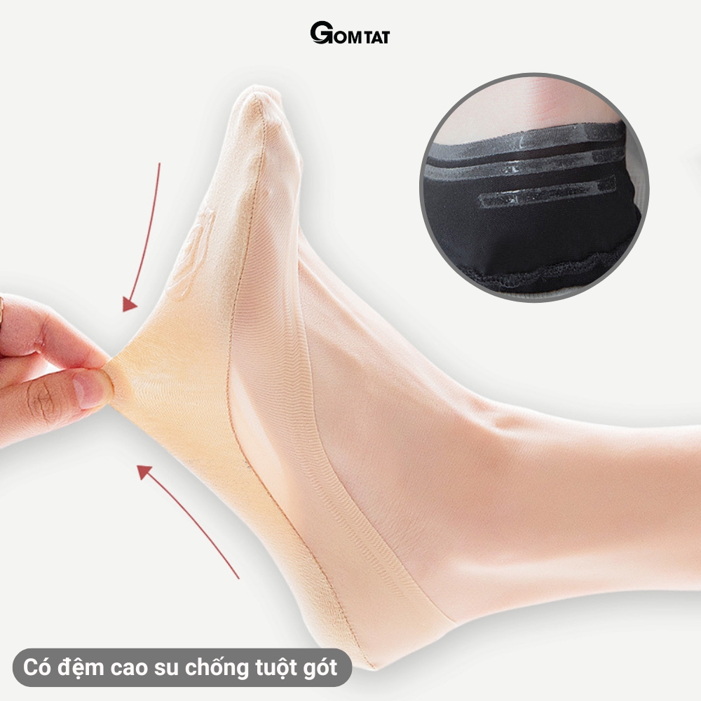 [DEAL QUÀ TẶNG] Tất búp bê nữ đi giày lười GOMTAT có đệm silicon chống tuột gót, thoáng mát mùa hè - TNBB_thumbnail_6