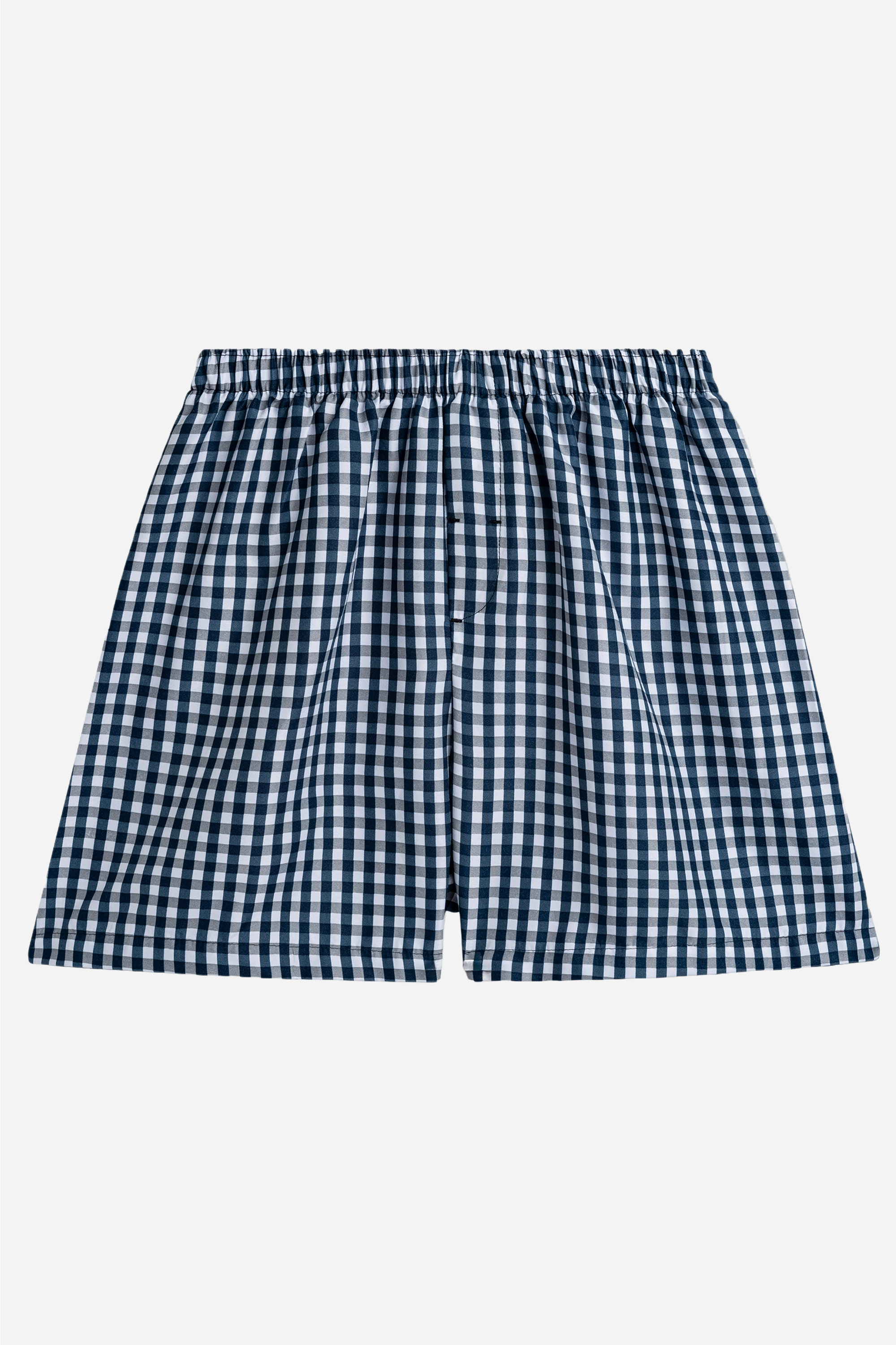 Quần Đùi Caro Cotton Nam Trung Niên Không Đường May Sườn