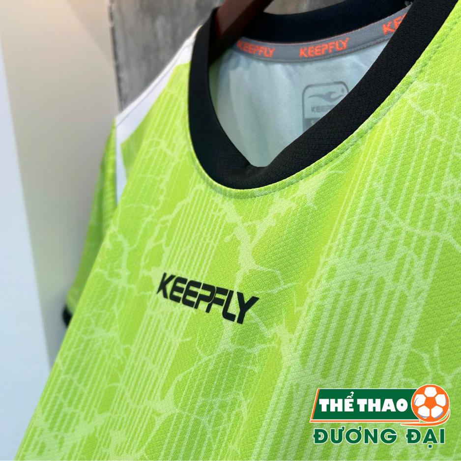 Quần Áo Bóng Đá Thiết Kế Keepfly Light Xanh Lá Mạ Thun Mè 6D Thoáng Khí Thể Thao Đương Đại_thumbnail_4