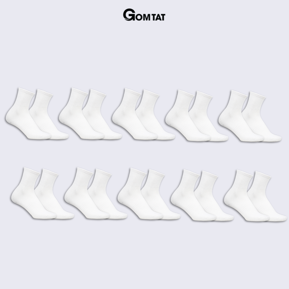 Combo tất cổ trung nam nữ GOMTAT chất liệu cotton cao cấp, thiết kế mặt lưới thoáng khí - STA-KLB_thumbnail_29