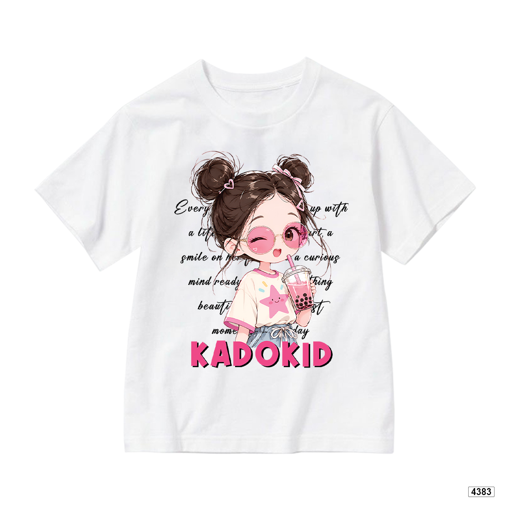 Áo thun bé gái form rộng bubble tea Kado 4383_thumbnail_7