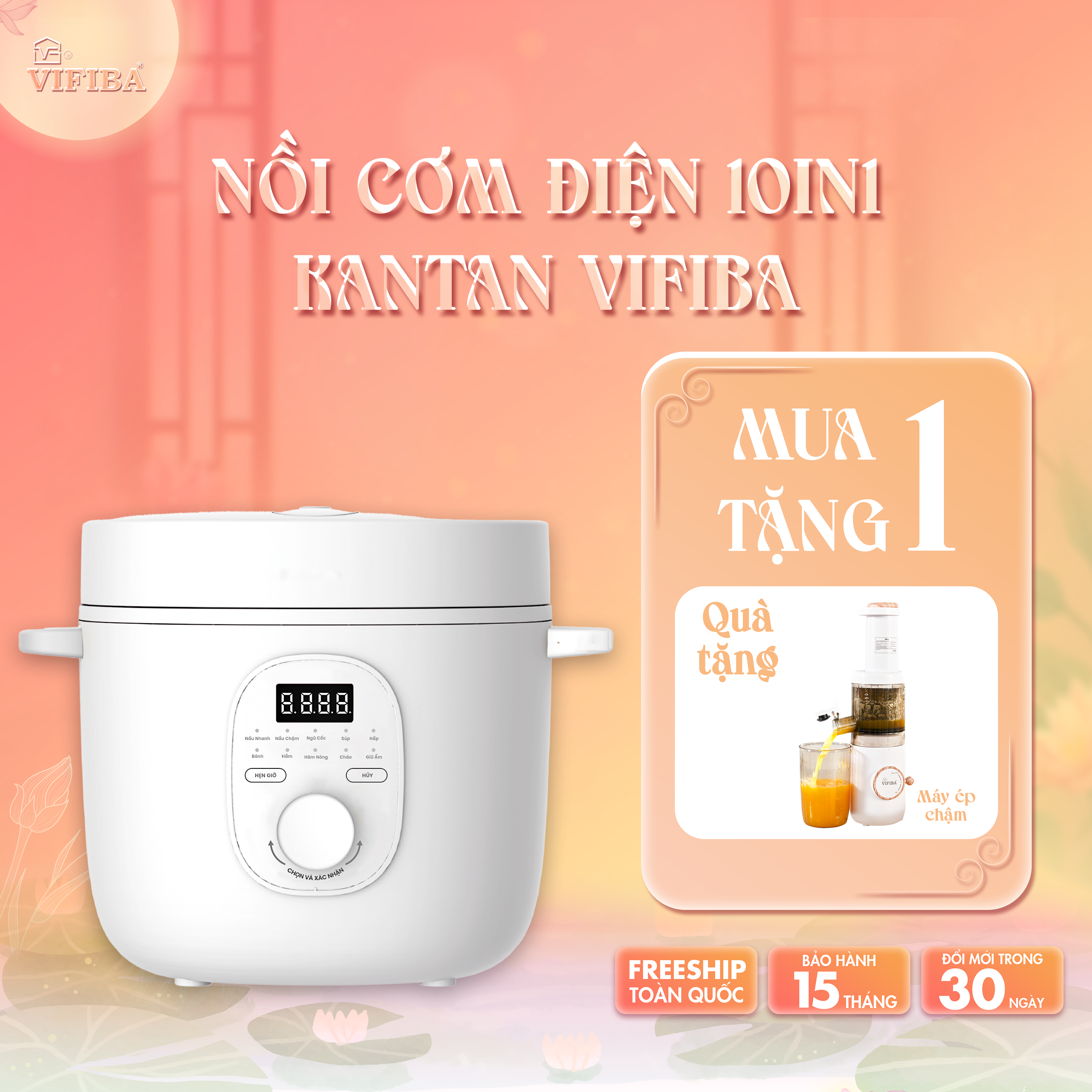 Nồi Cơm Điện Kantan Vifiba 3L