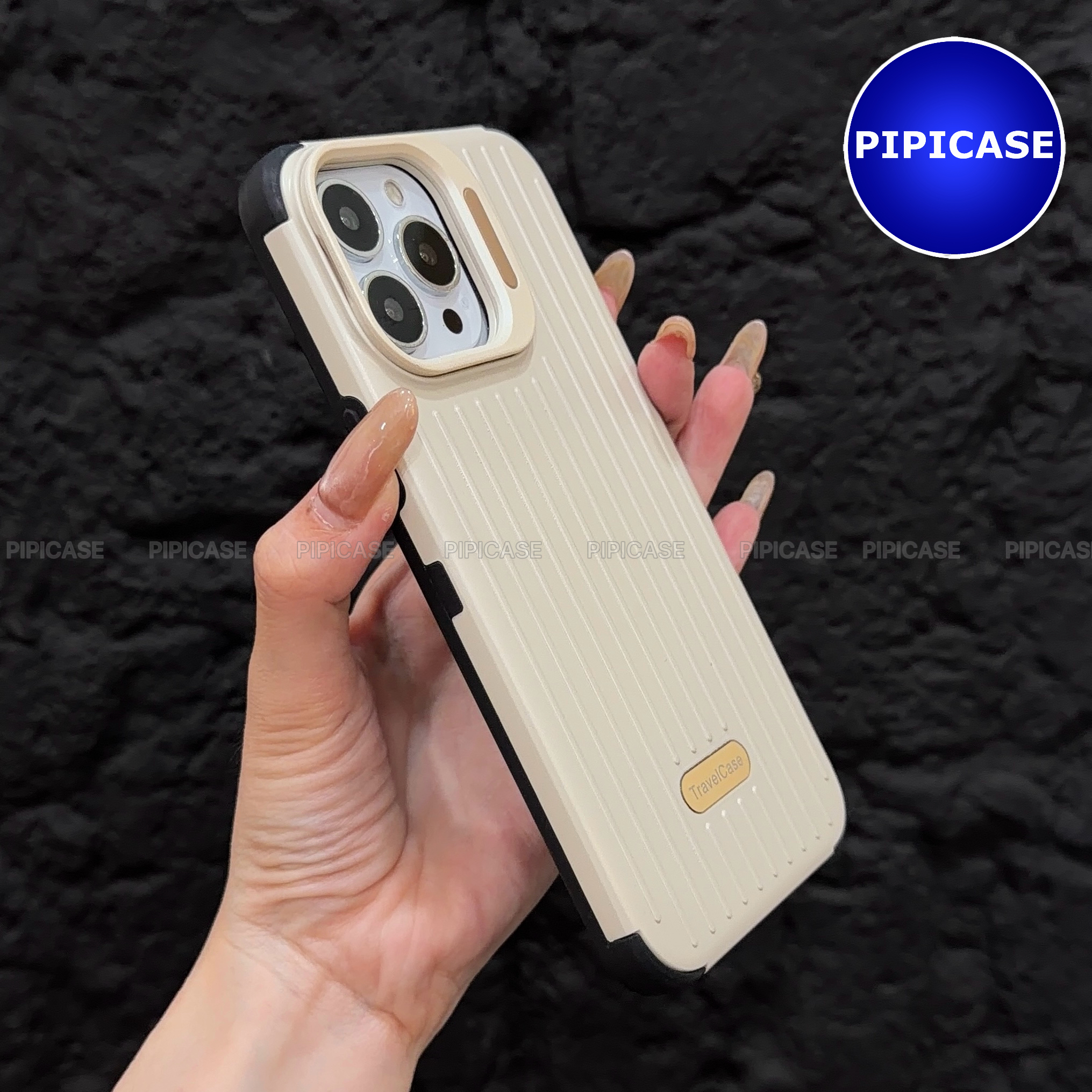 Ốp Lưng iPhone 12 Pro Max - Hondao - Kem_thumbnail_2