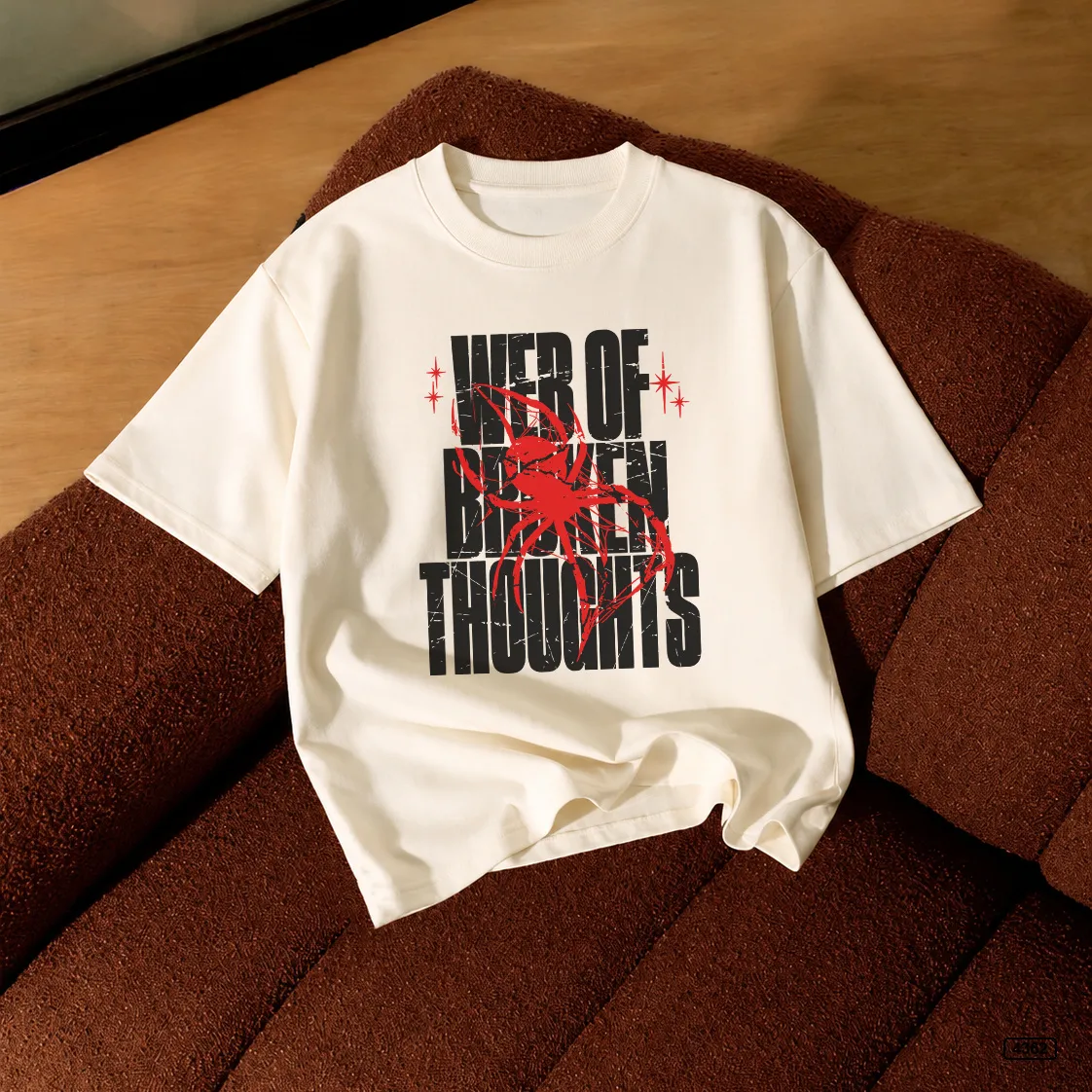 Áo thun nam form rộng Web of Broken Thoughts TeePrint 4362_thumbnail_7
