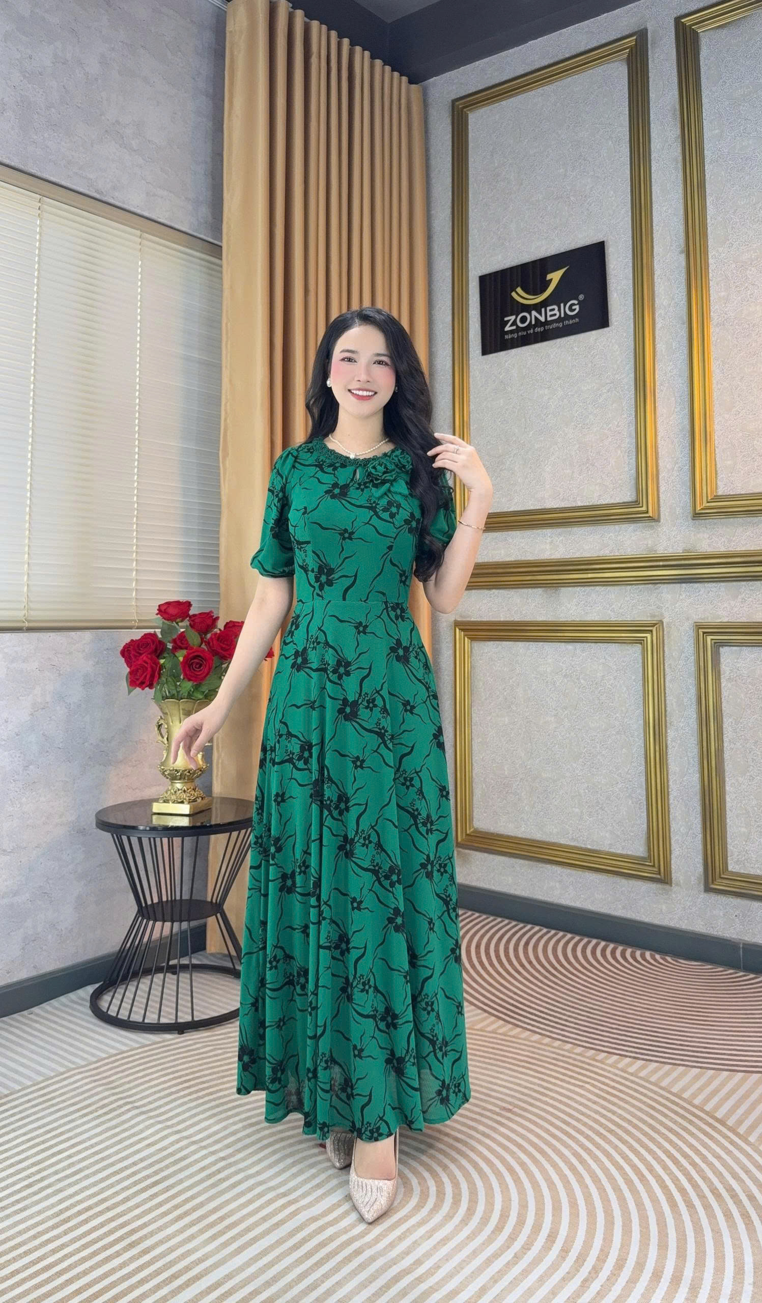 Đầm maxi - Y2218 - Thương hiệu ZONBIG