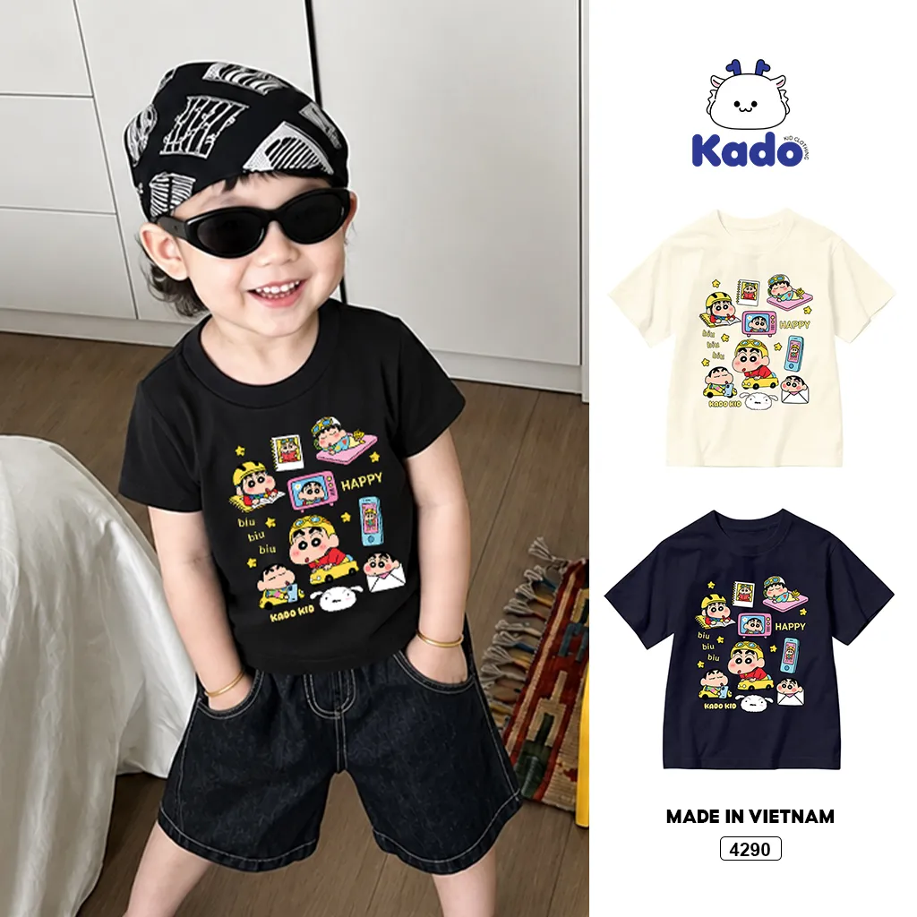 Áo thun trẻ em phong cách hoạt hình Kado 4290