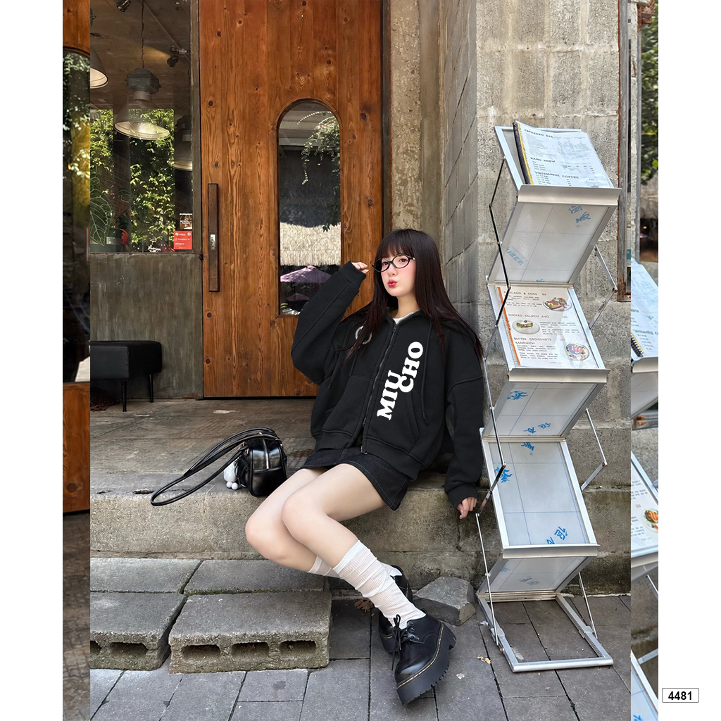 Áo hoodie zip Miucho form rộng Hàn Quốc nỉ 2 da 4481_thumbnail_3