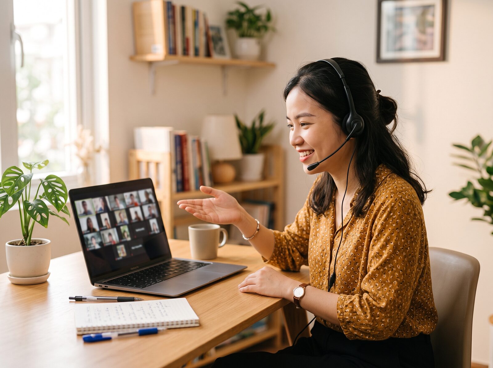 Giáo viên KSing dạy lớp Tiếng Anh online cho trẻ