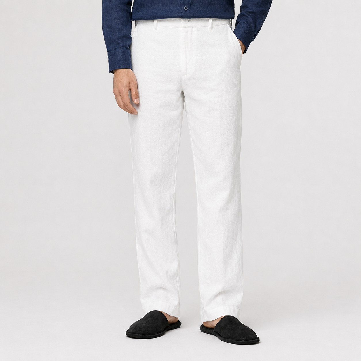 100% PREMIUM LINEN - QUẦN TÂY ỐNG ĐỨNG 20cm - 1/2 Lưng Thun