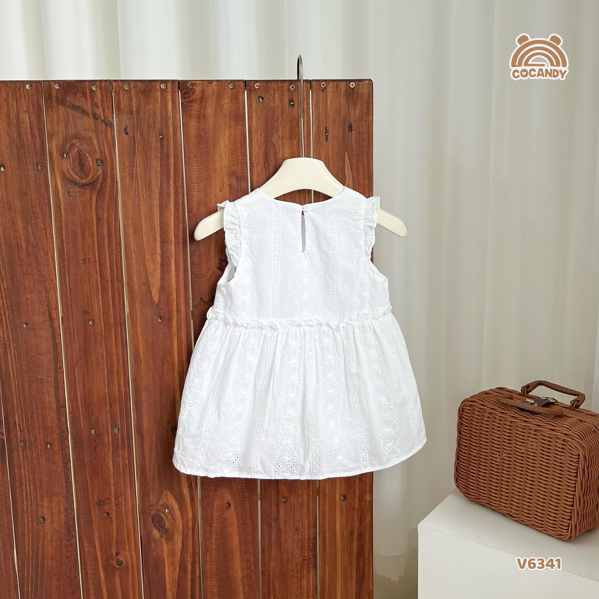 Váy sát nách thô boi TRẮNG phối bèo bụng tag CCD_thumbnail_6