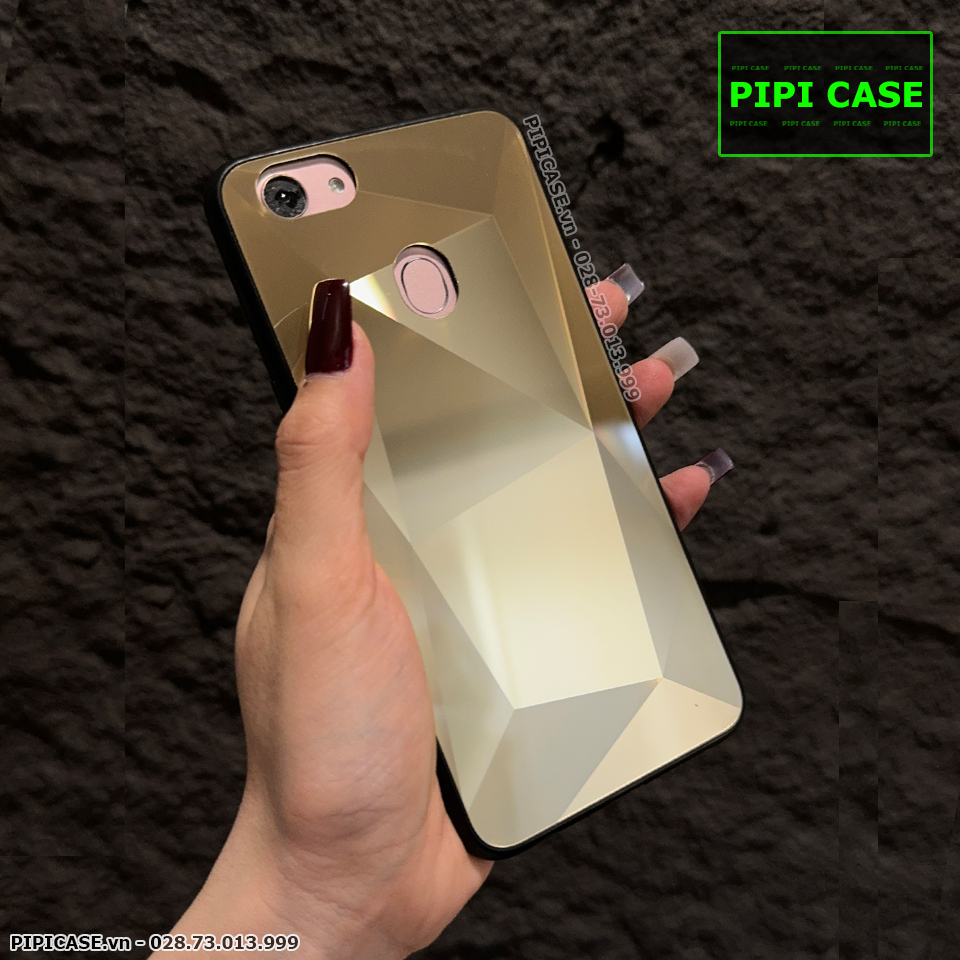 Ốp Lưng Oppo F5 - Kim Cương 6D - Vàng_thumbnail_1