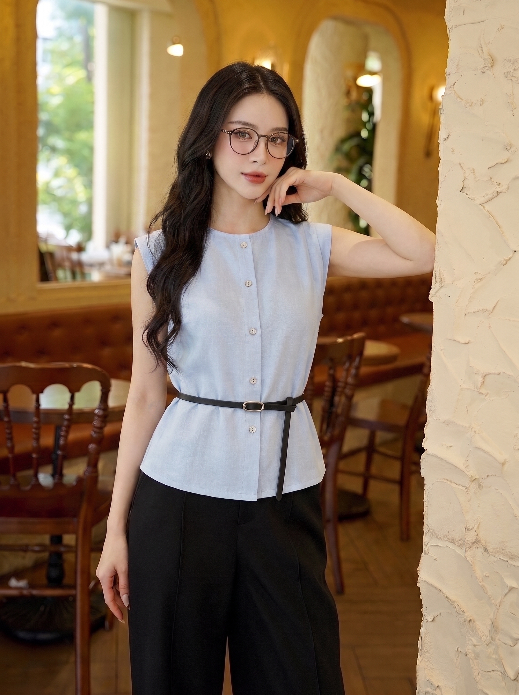 Áo sơ mi linen gile 26119
