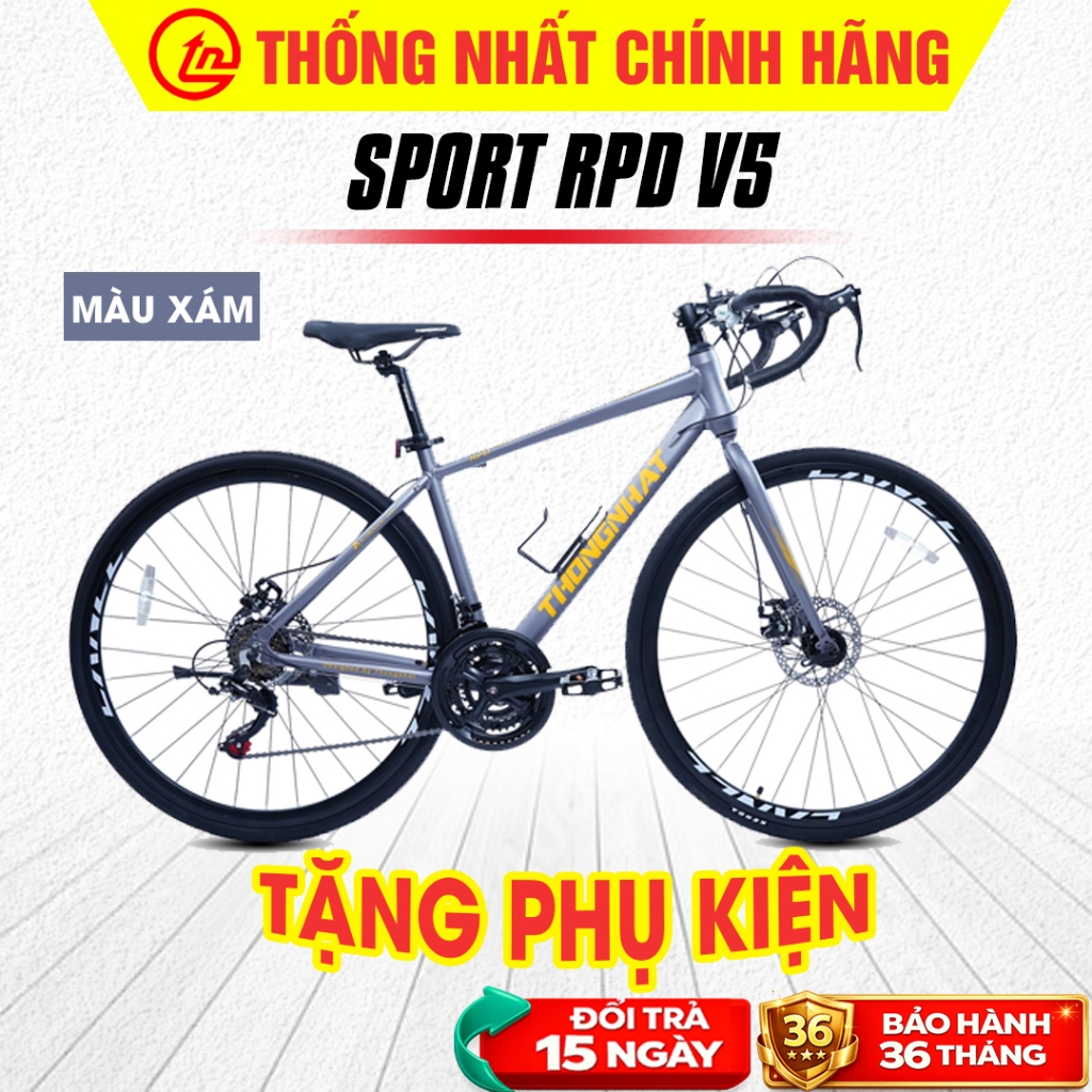 Xe Đạp Đua Thống Nhất RPD V5 Khung Nhôm Cao Cấp - Bộ Chuyển Động Shimano 24 Tốc Độ - Tặng Đầy Đủ Phụ Kiện_thumbnail_2