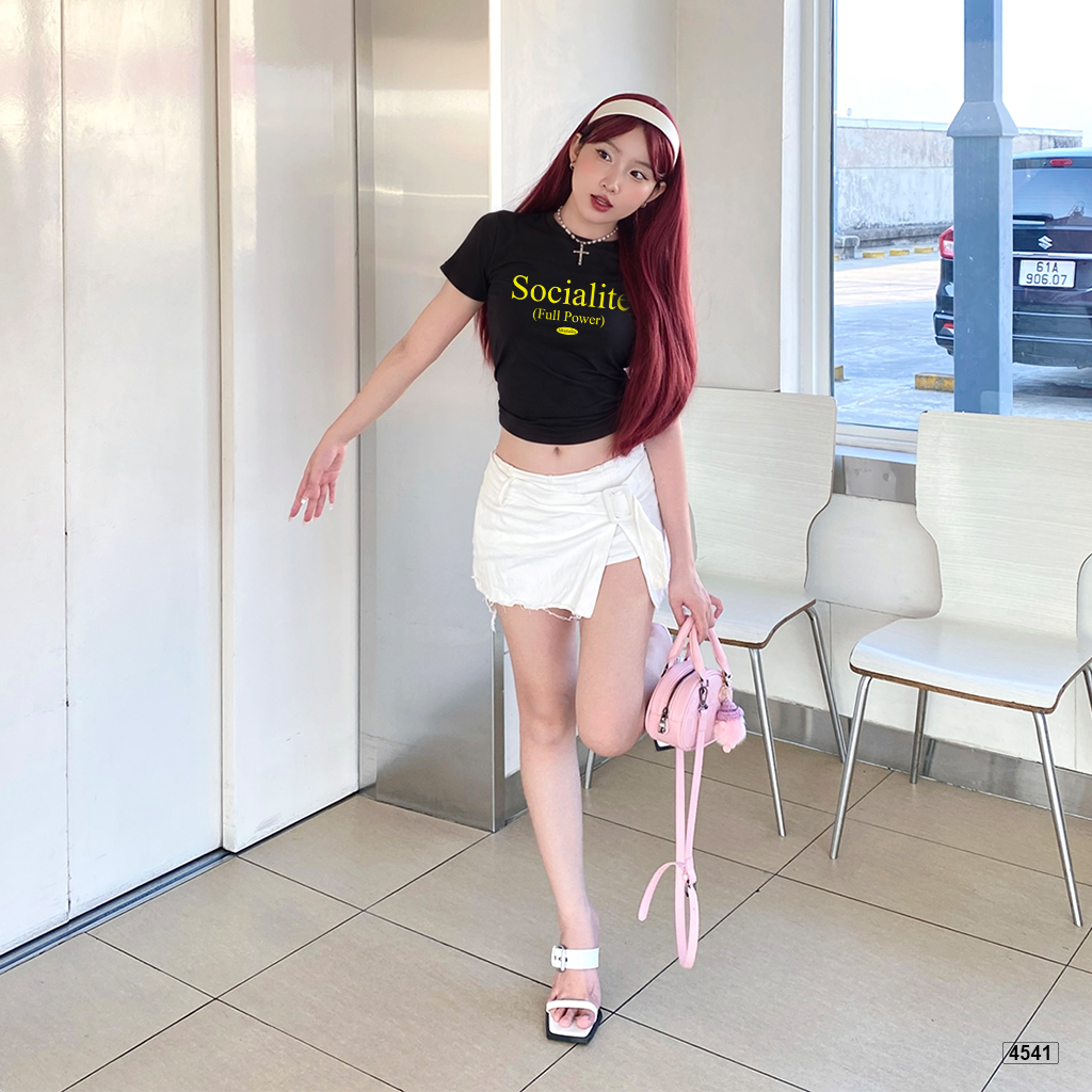 Áo baby tee form ôm Miucho basic Hàn Quốc 4541_thumbnail_4