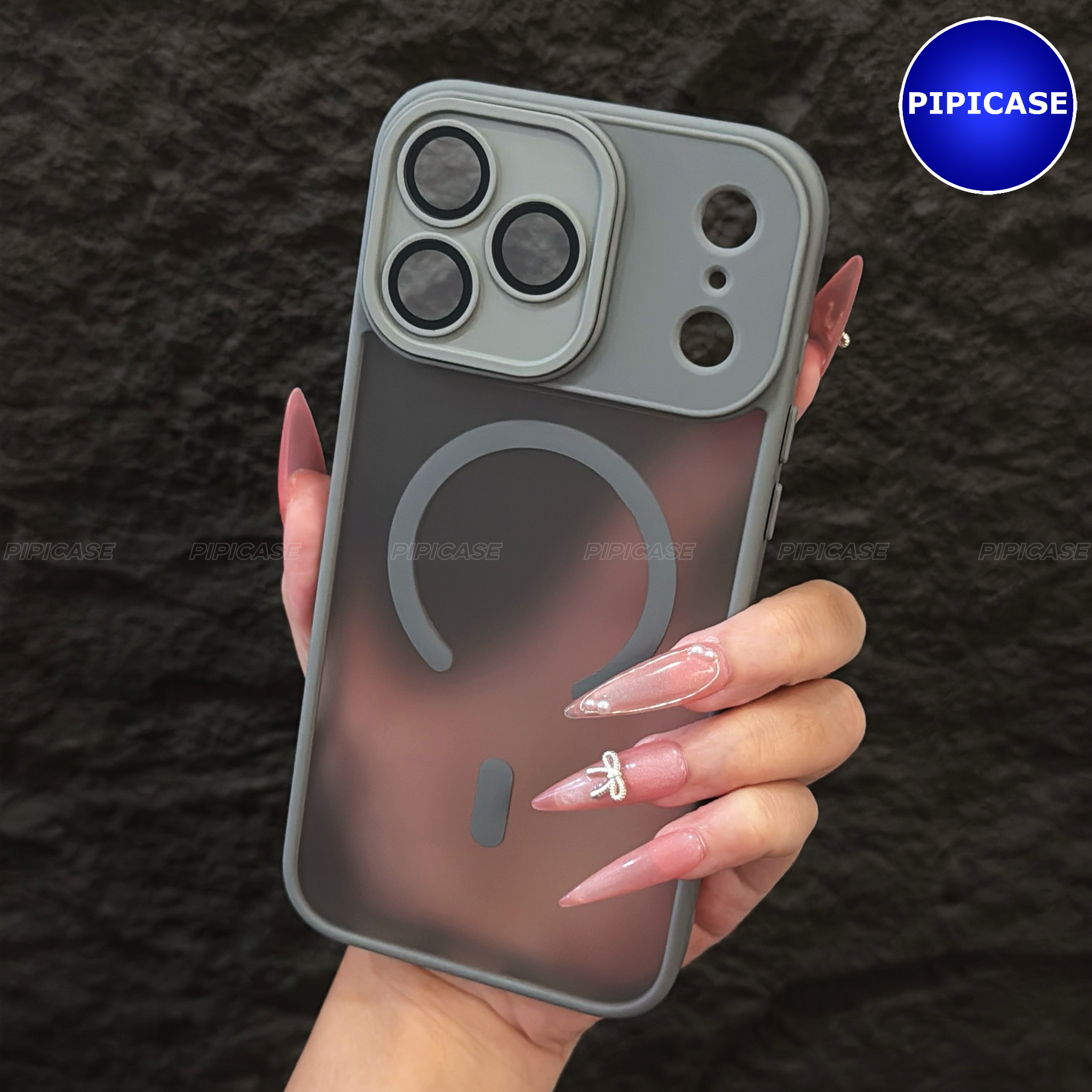 Ốp Lưng iPhone 17 Pro Max - Kao - Xám