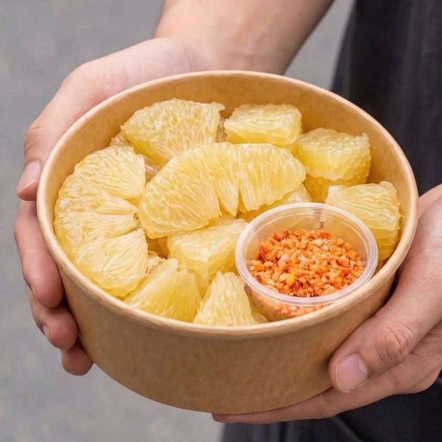 Bưởi vàng cắt sẵn