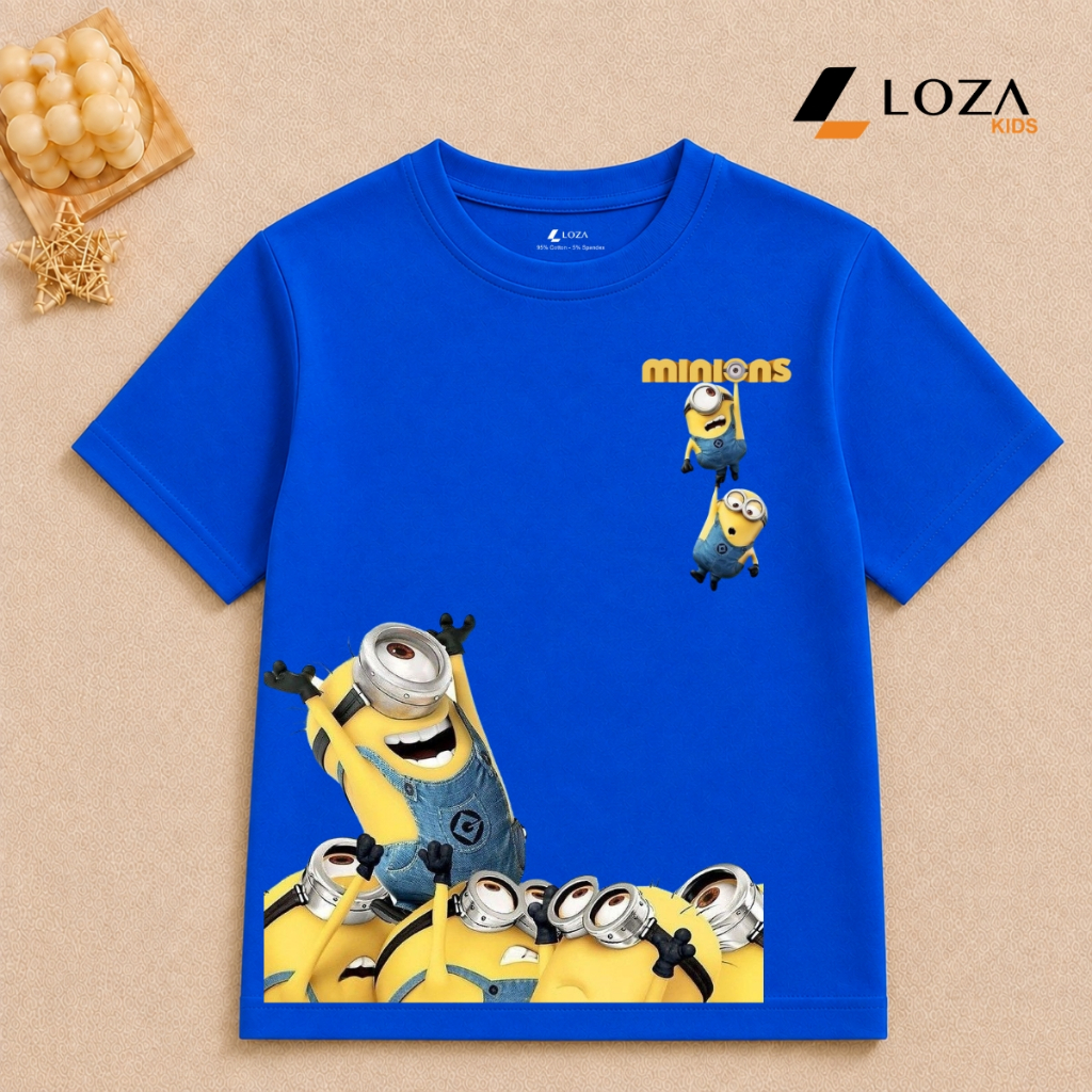Áo thun bé BST MINION Hot trend - Loza Kids AT008