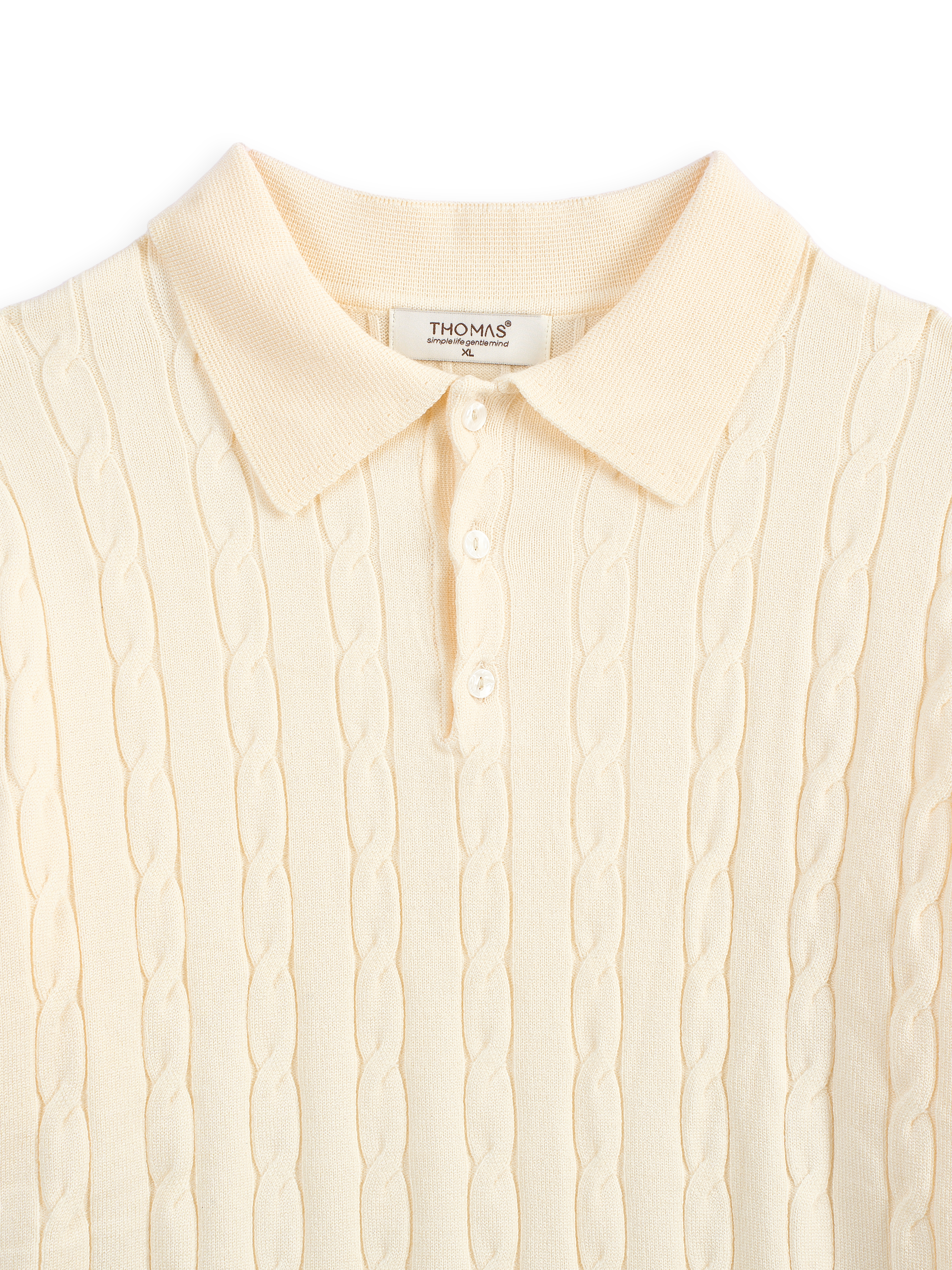 Áo Polo Len Dài Tay Twisted-Wool Sợi Viscose Form Relaxed_thumbnail_21