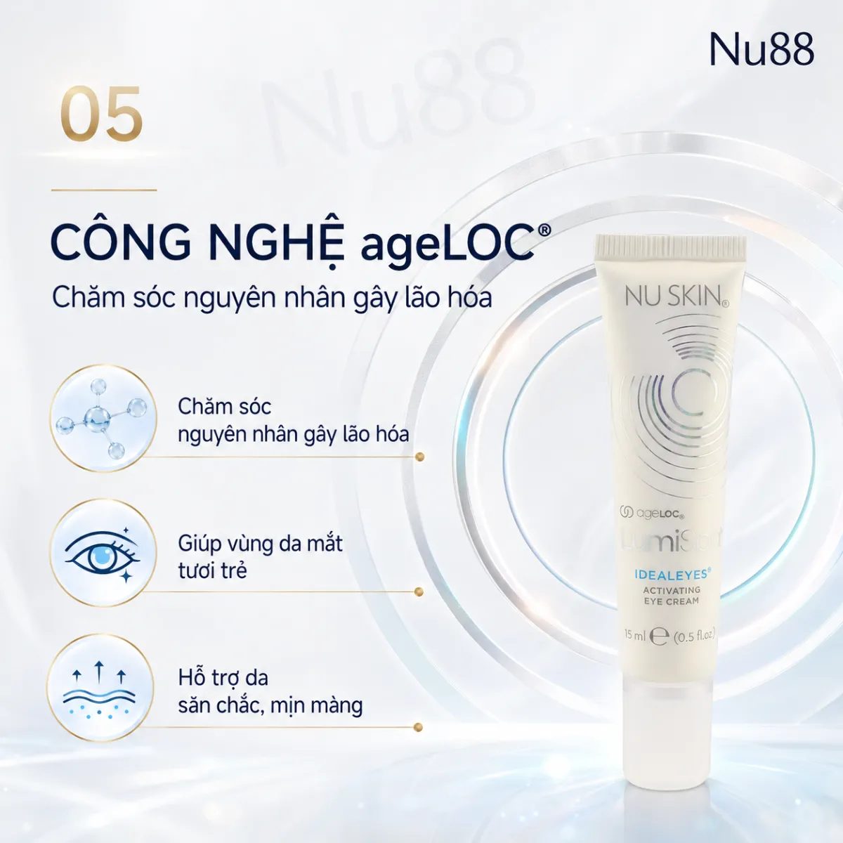 Kem chăm sóc da quanh vùng mắt Nu Skin ageLOC® LumiSpa® IdealEyes® Activating Eye Cream_thumbnail_4