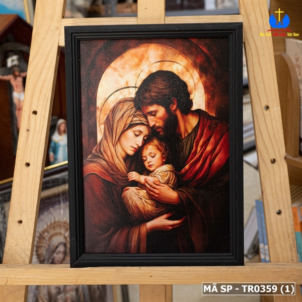 Tranh Gia Đình Thánh Gia 25x35cm khung Hàn Quốc_thumbnail_3