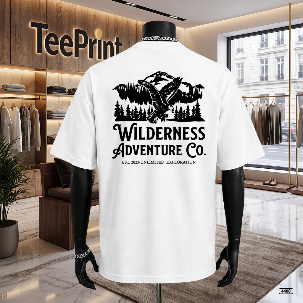 Áo thun nam outdoor spirit form rộng TeePrint 4400_thumbnail_3