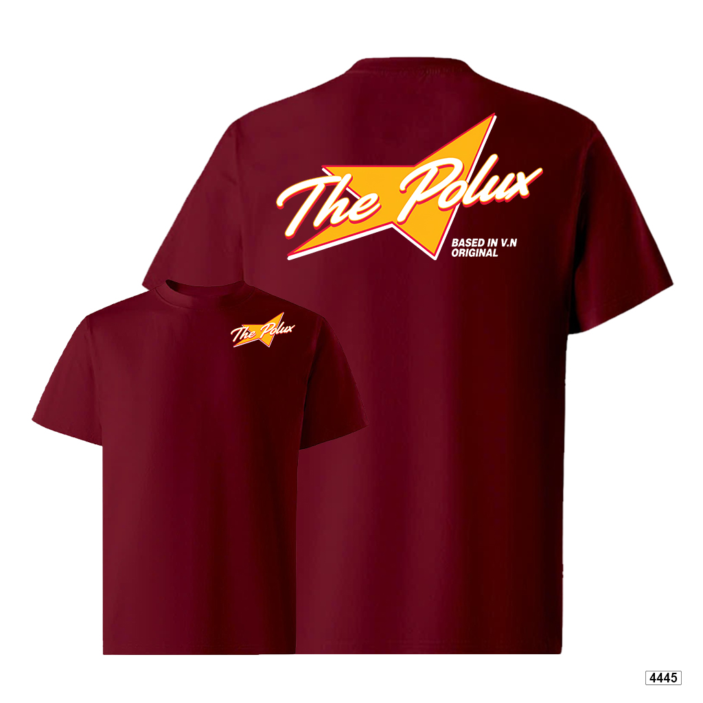 Áo thun nam form rộng logo sao đường phố Polux 4445_thumbnail_18