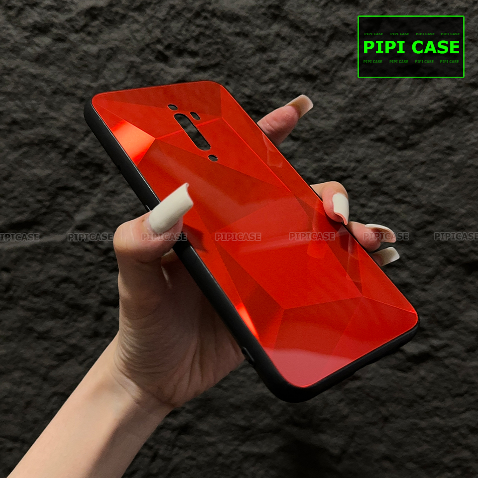 Ốp Lưng Oppo Reno 2F - Kim Cương 6D - Đỏ_thumbnail_2