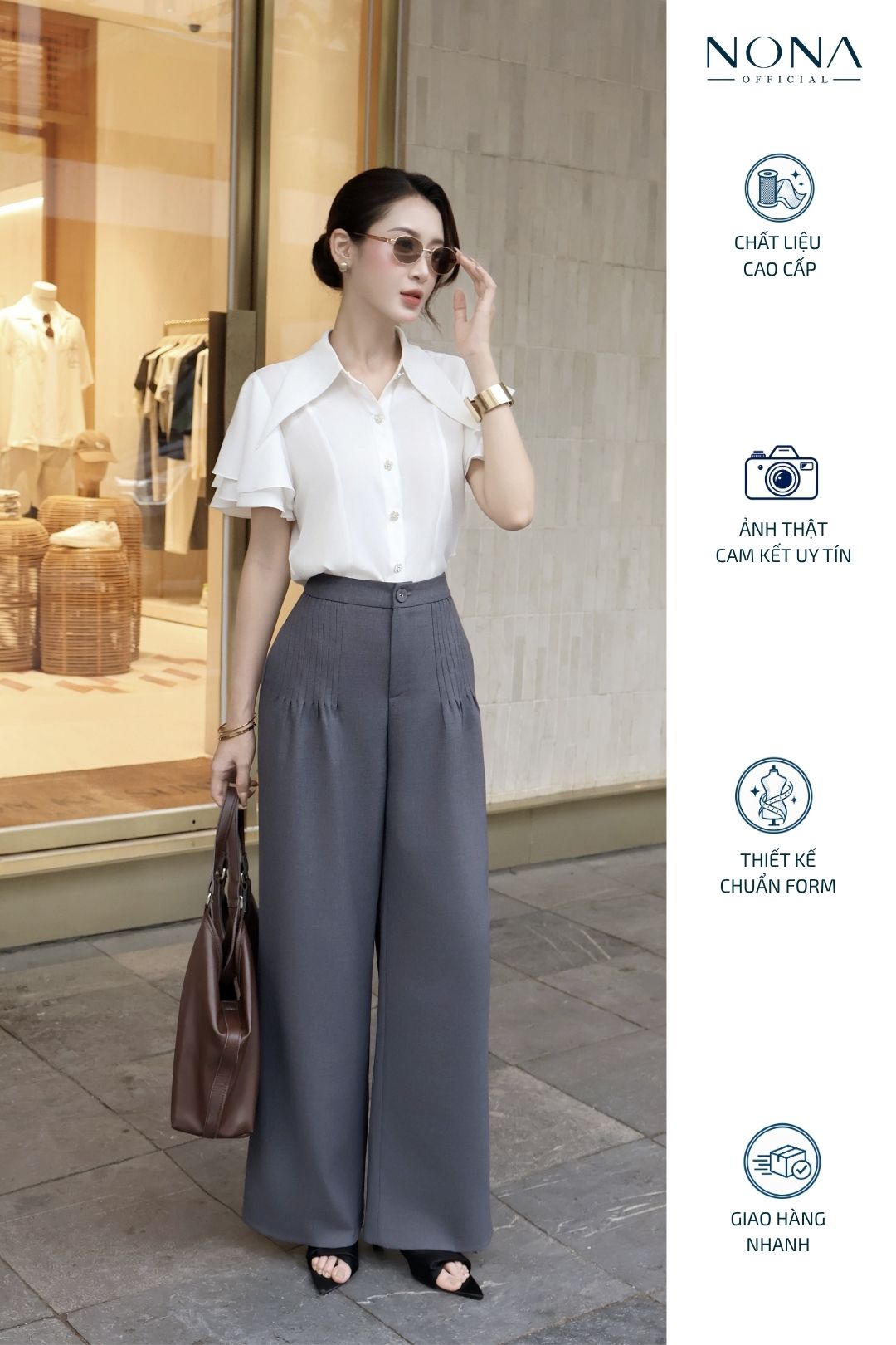 Quần công sở xếp ly cách điệu hai bên sườn -Q699_thumbnail_4