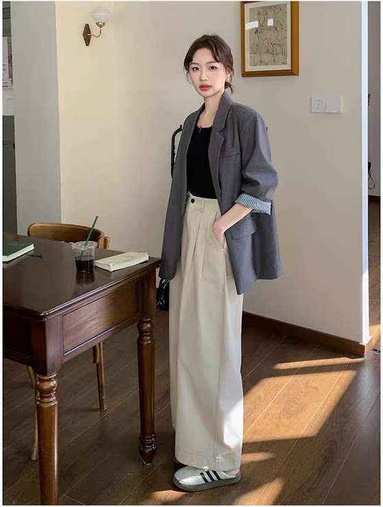 Lucas - Áo khoác blazer 2 cúc bổ túi viền cổ tay caro_thumbnail_2